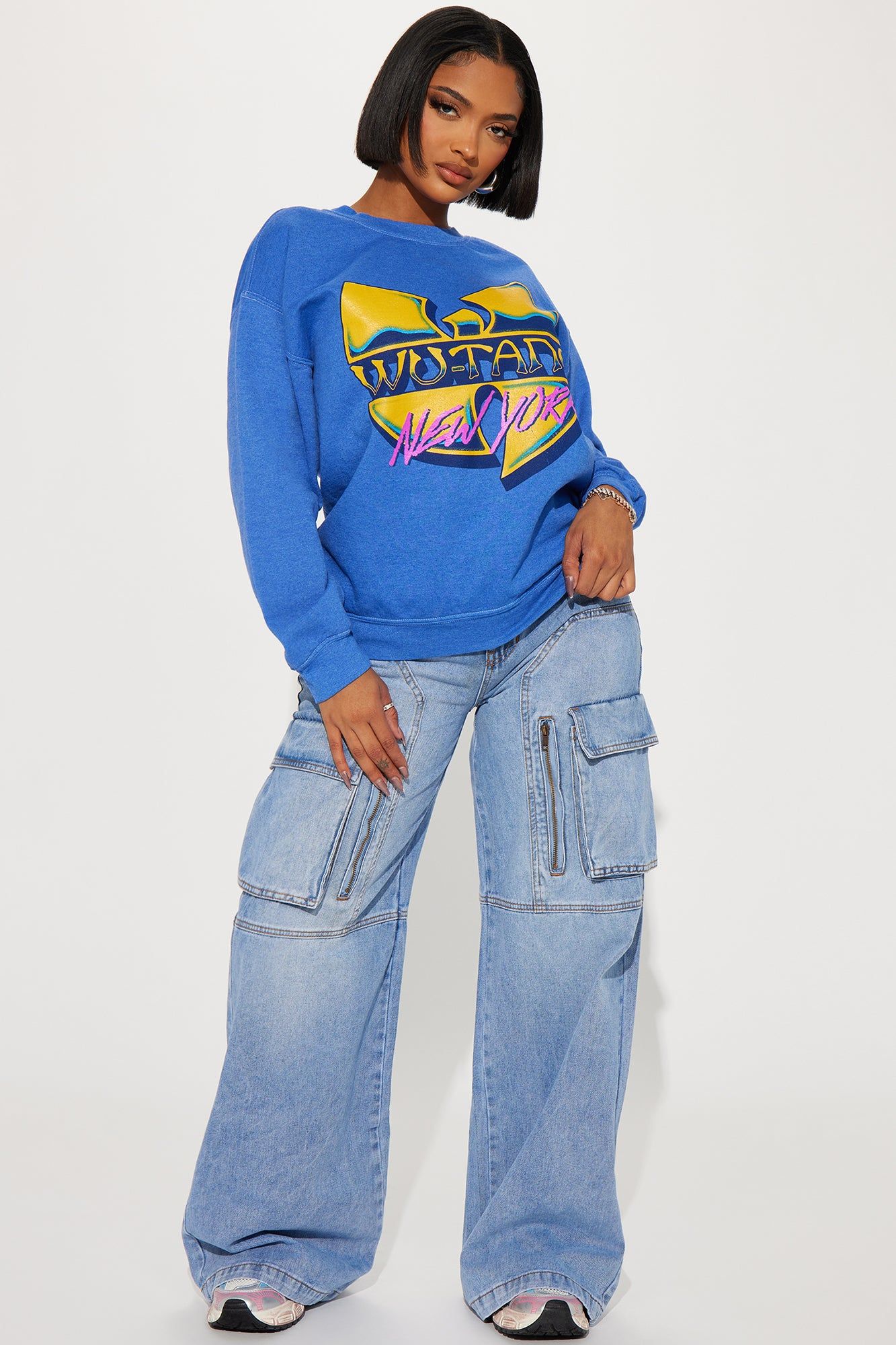 Wutang New York Sweatshirt - Blue sold by Fashion Nova product image thumbnail 2