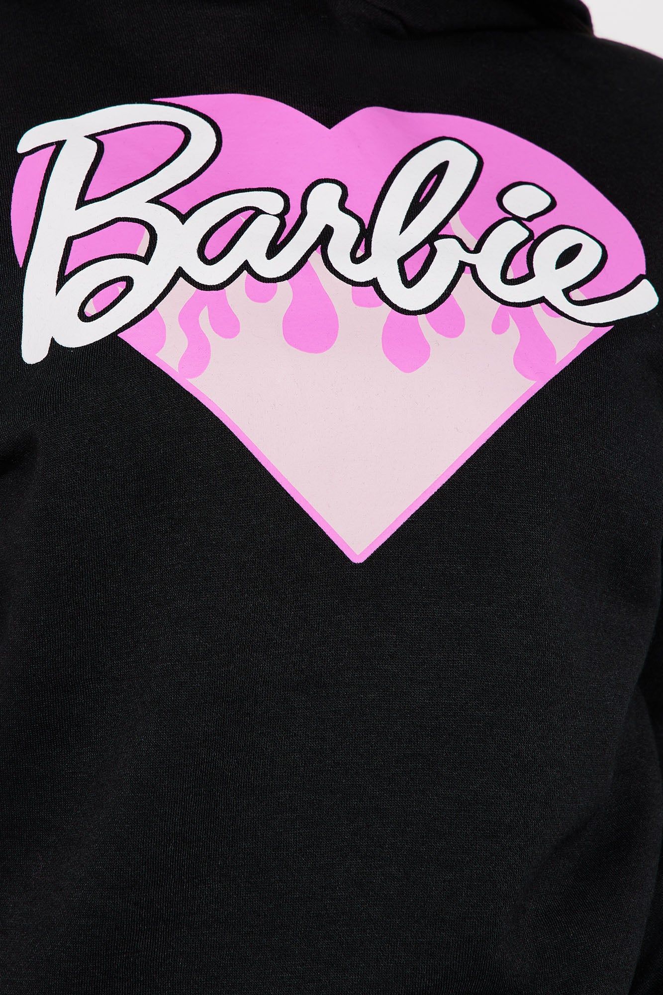 Playing Heart To Get Barbie Hoodie - Black sold by Fashion Nova product image thumbnail 5