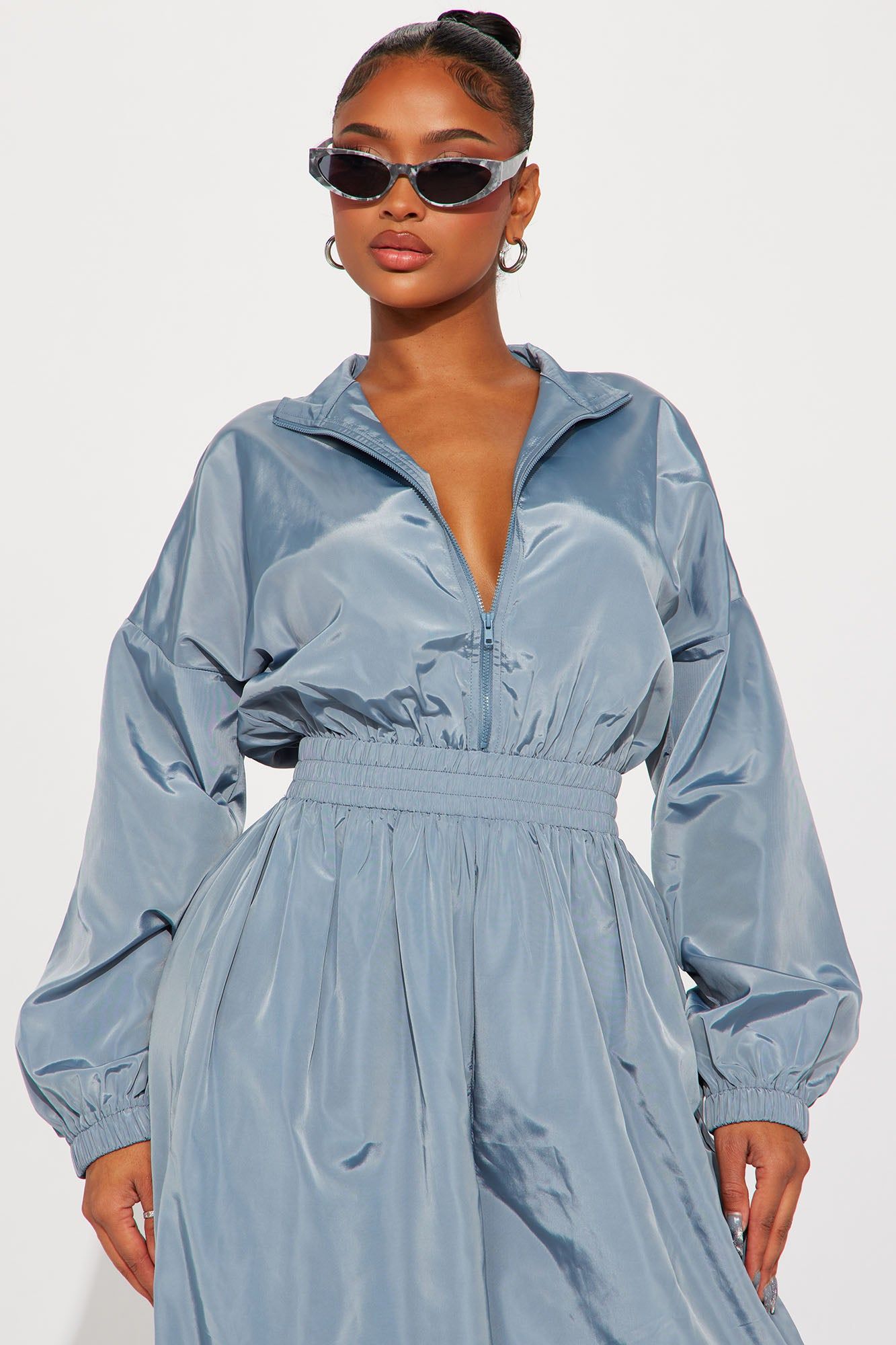 Show Me Around Jumpsuit - Slate Blue sold by Fashion Nova product image thumbnail 2