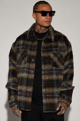 Henderson Mohair Shacket - Brown sold by Fashion Nova