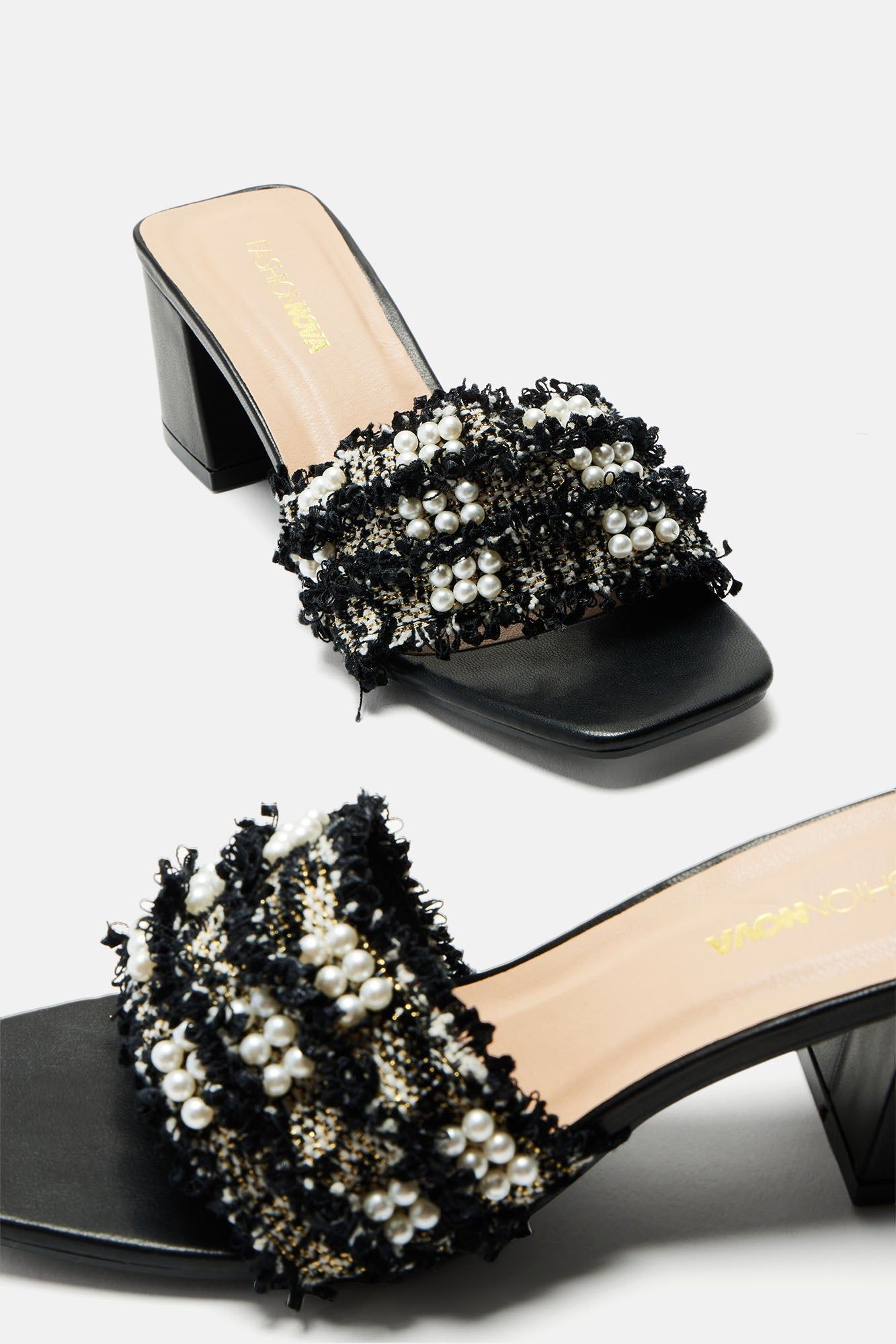 Laura Heeled Mules - Black sold by Fashion Nova