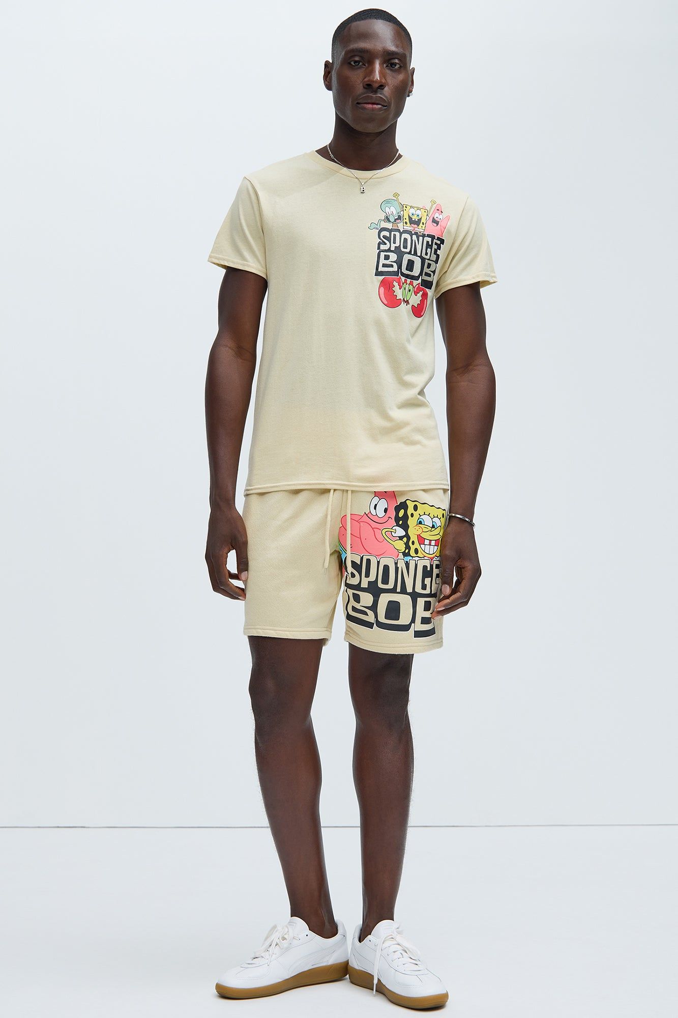 Spongebob Embroidery Gang Short Sleeve Tee - Sand sold by Fashion Nova product image thumbnail 2