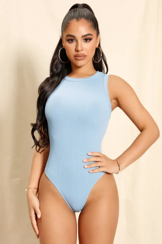 Summer Snatched Bodysuit - Light Blue sold by Fashion Nova