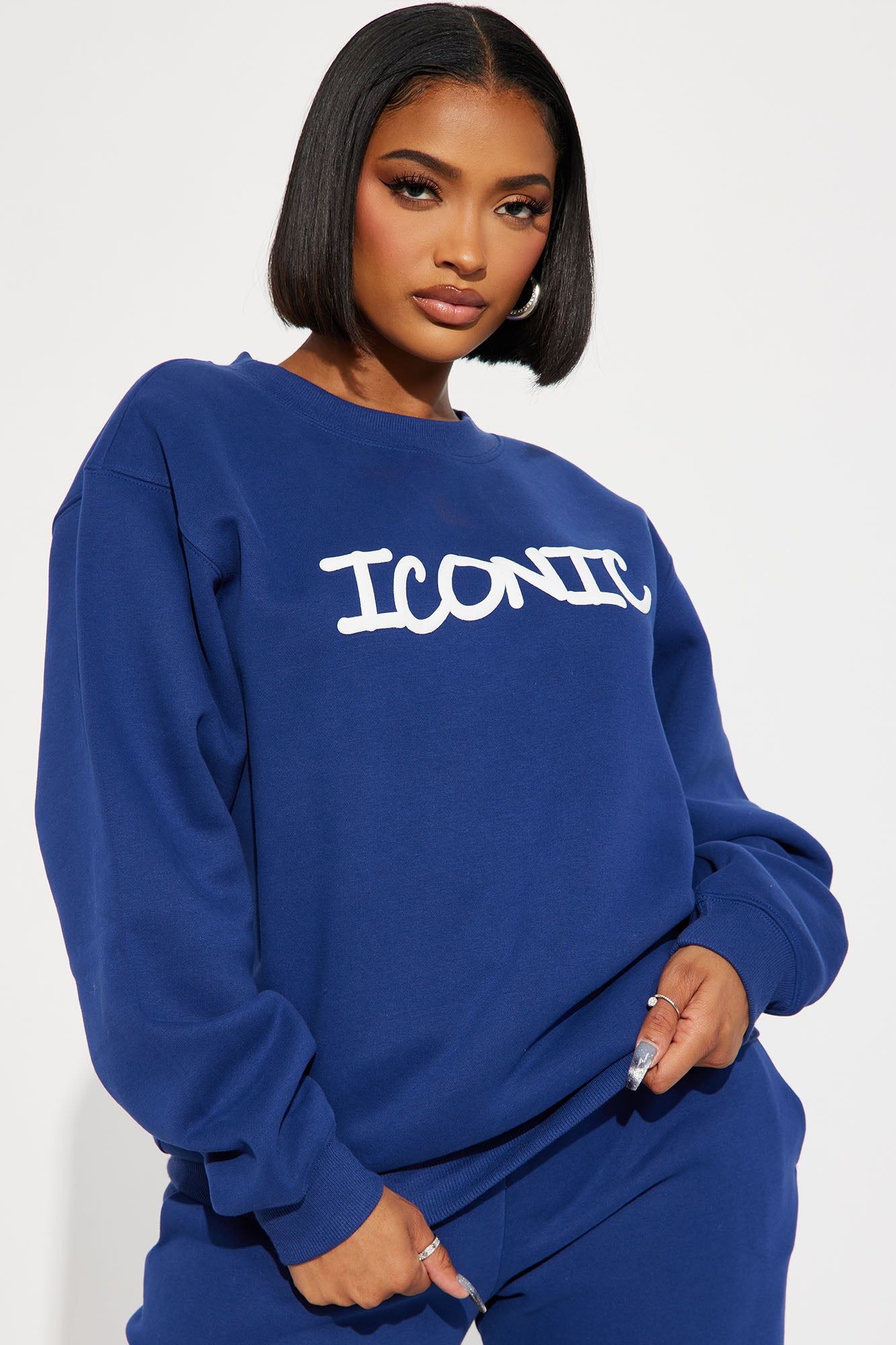 Iconic Sweatpant Set - Navy sold by Fashion Nova product image thumbnail 2