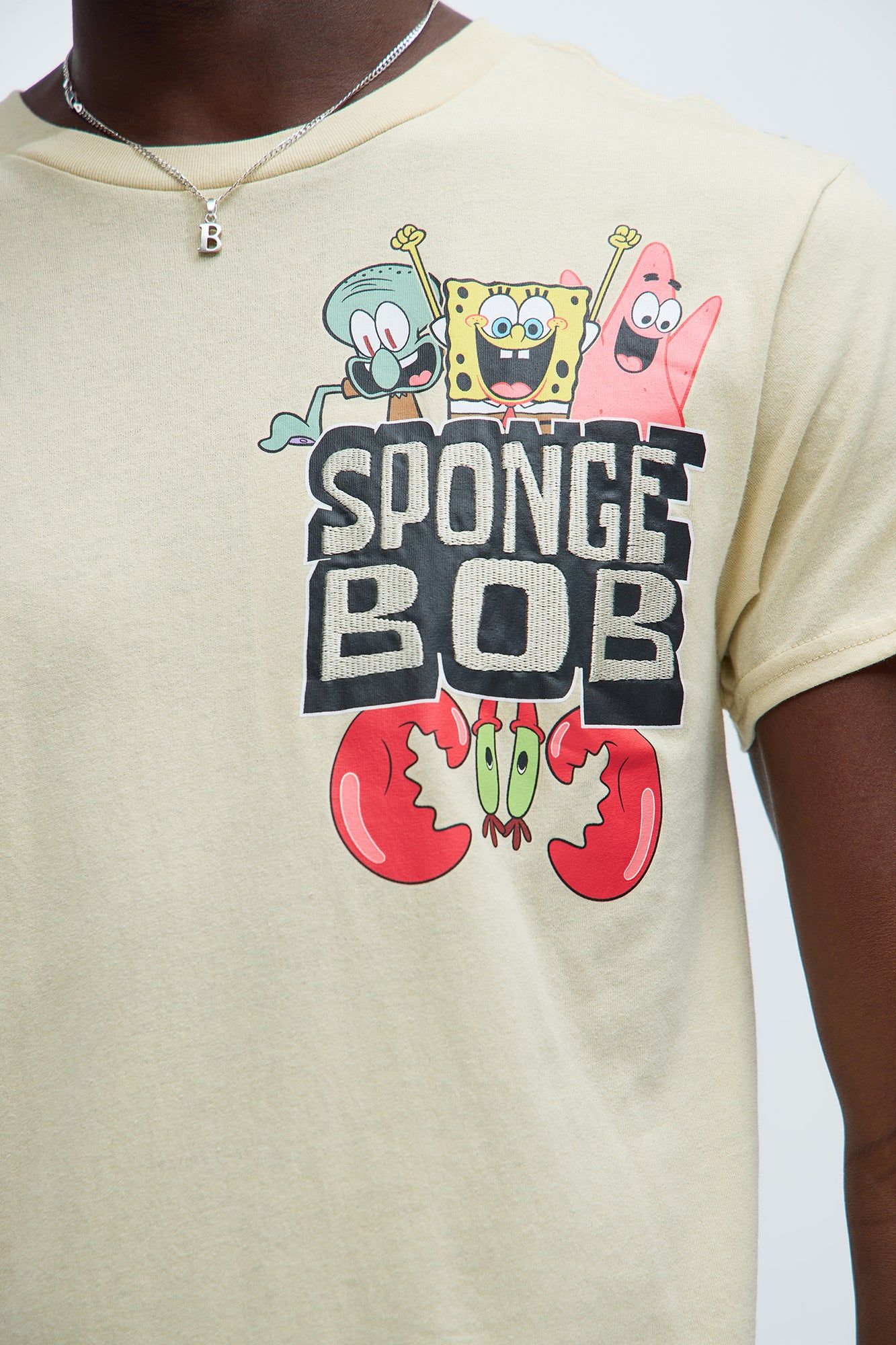 Spongebob Embroidery Gang Short Sleeve Tee - Sand sold by Fashion Nova product image thumbnail 3
