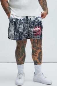 The City Here Swim Trunks - White sold by Fashion Nova