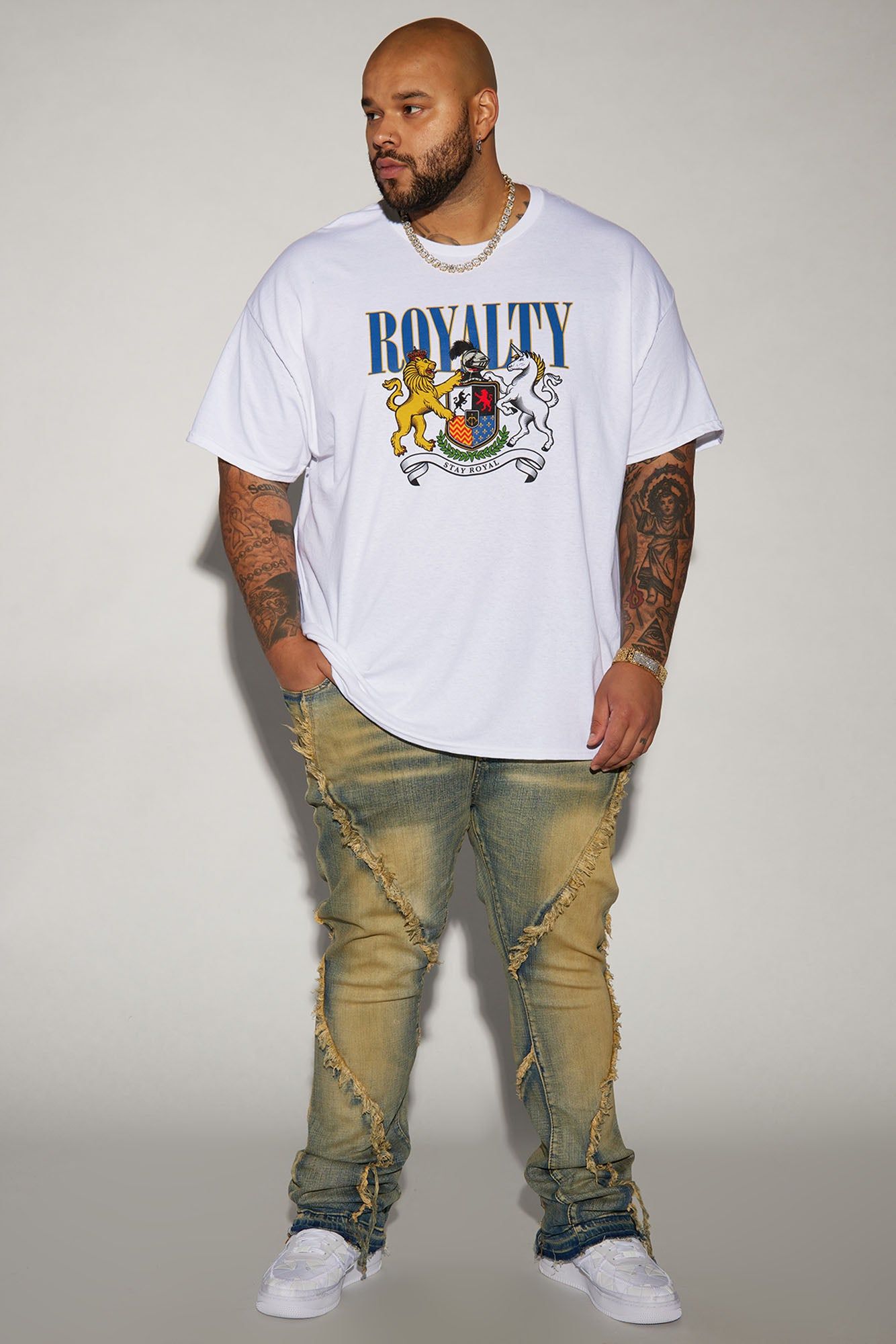 Stay Royal Short Sleeve Tee - White sold by Fashion Nova product image thumbnail 2