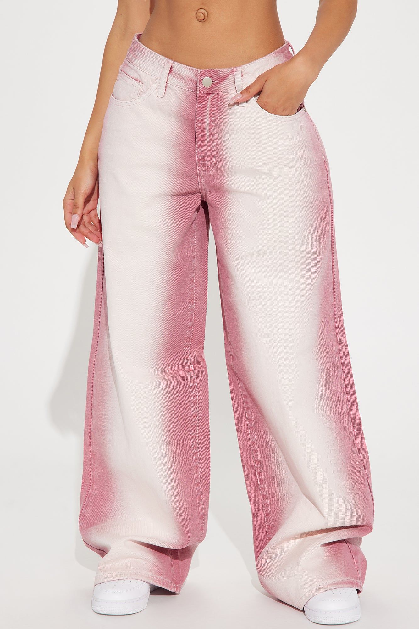 Get's Me Everytime Baggy Jeans - Pink sold by Fashion Nova product image thumbnail 2