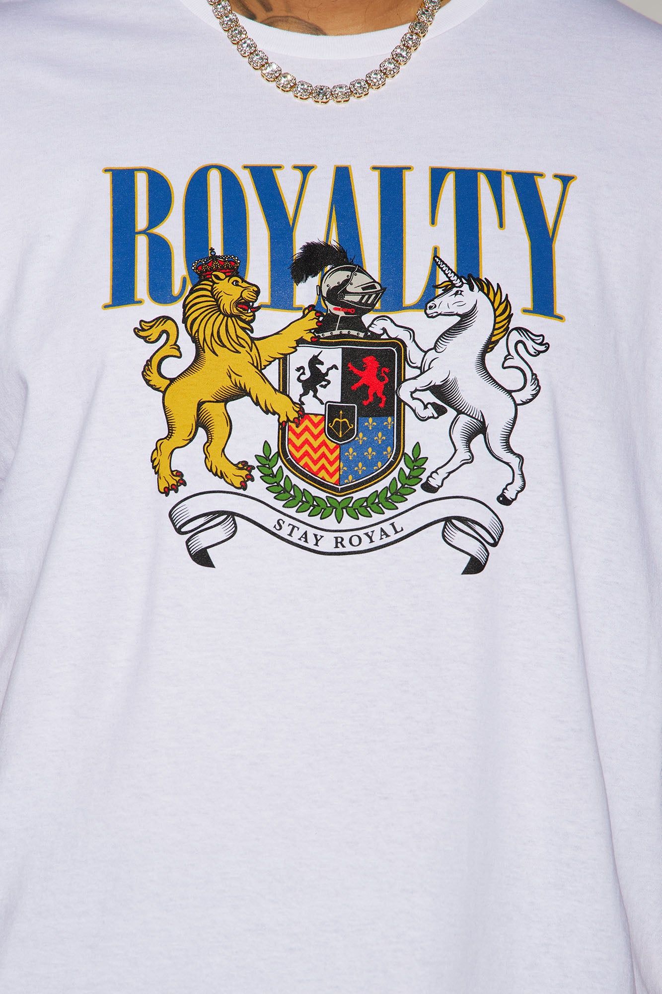 Stay Royal Short Sleeve Tee - White sold by Fashion Nova product image thumbnail 3