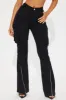 Make It Last Cargo Flare Pant - Black sold by Fashion Nova