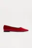 Blaire Pointed Toe Flats - Red sold by Fashion Nova