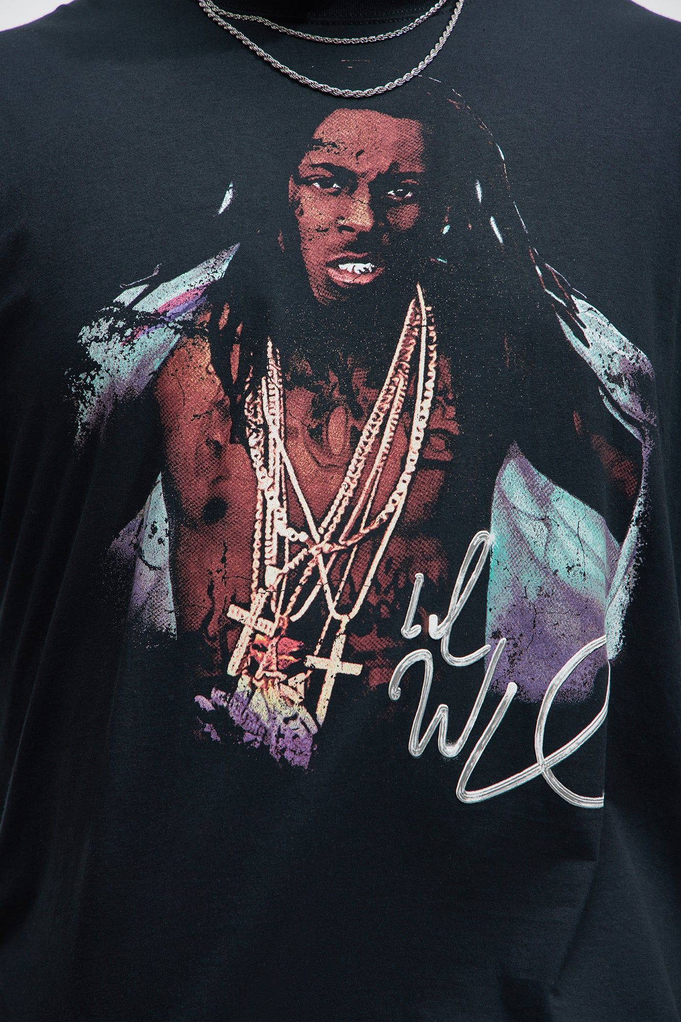 Lil Wayne Portrait Short Sleeve Tee - Black sold by Fashion Nova product image thumbnail 5