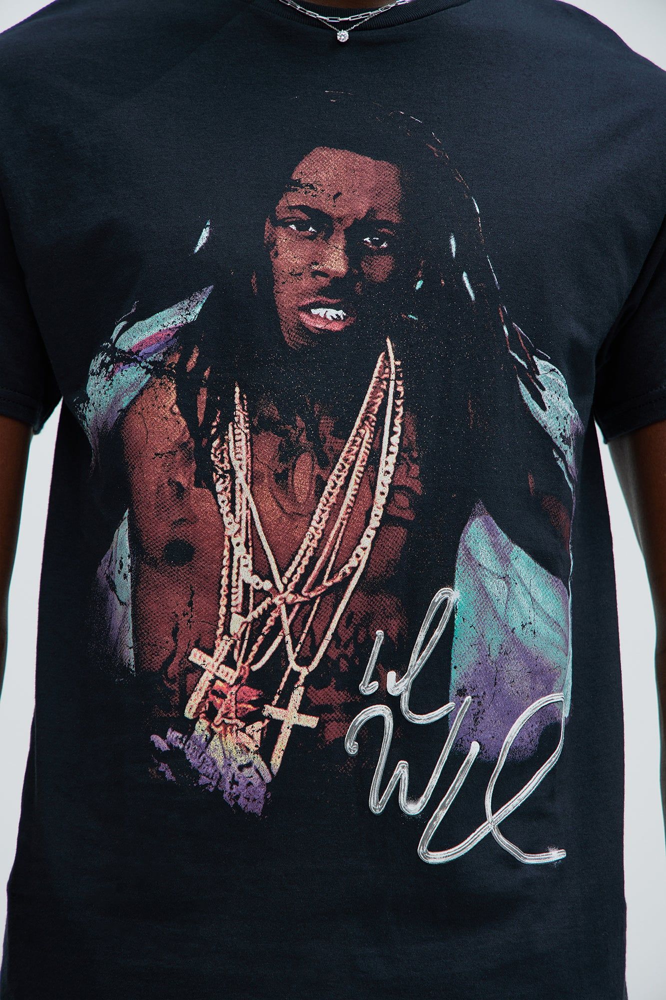 Lil Wayne Portrait Short Sleeve Tee - Black sold by Fashion Nova product image thumbnail 2