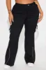 Make It Last Cargo Flare Pant - Black sold by Fashion Nova