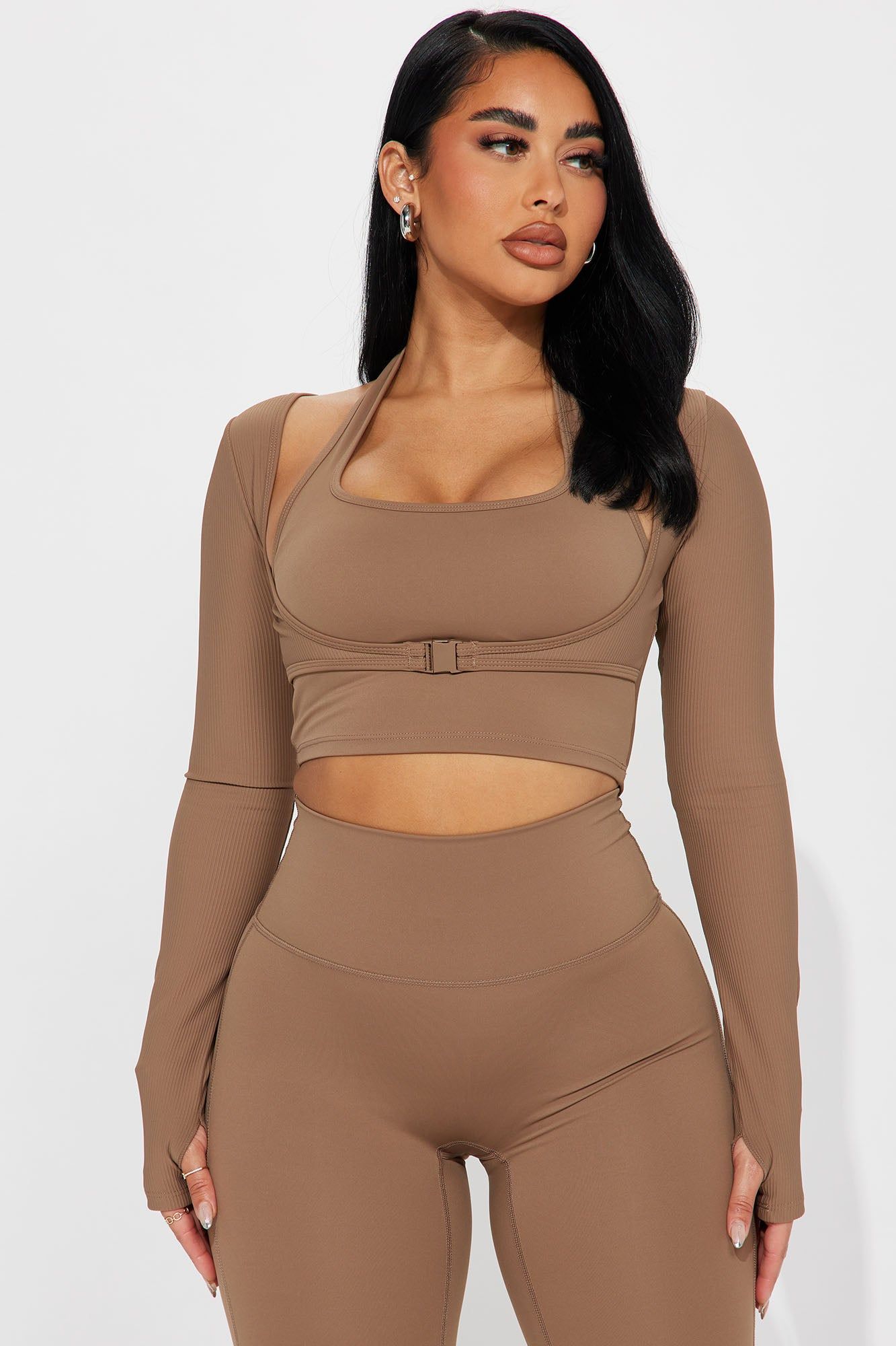 Working On It Active Set - Brown sold by Fashion Nova product image thumbnail 2