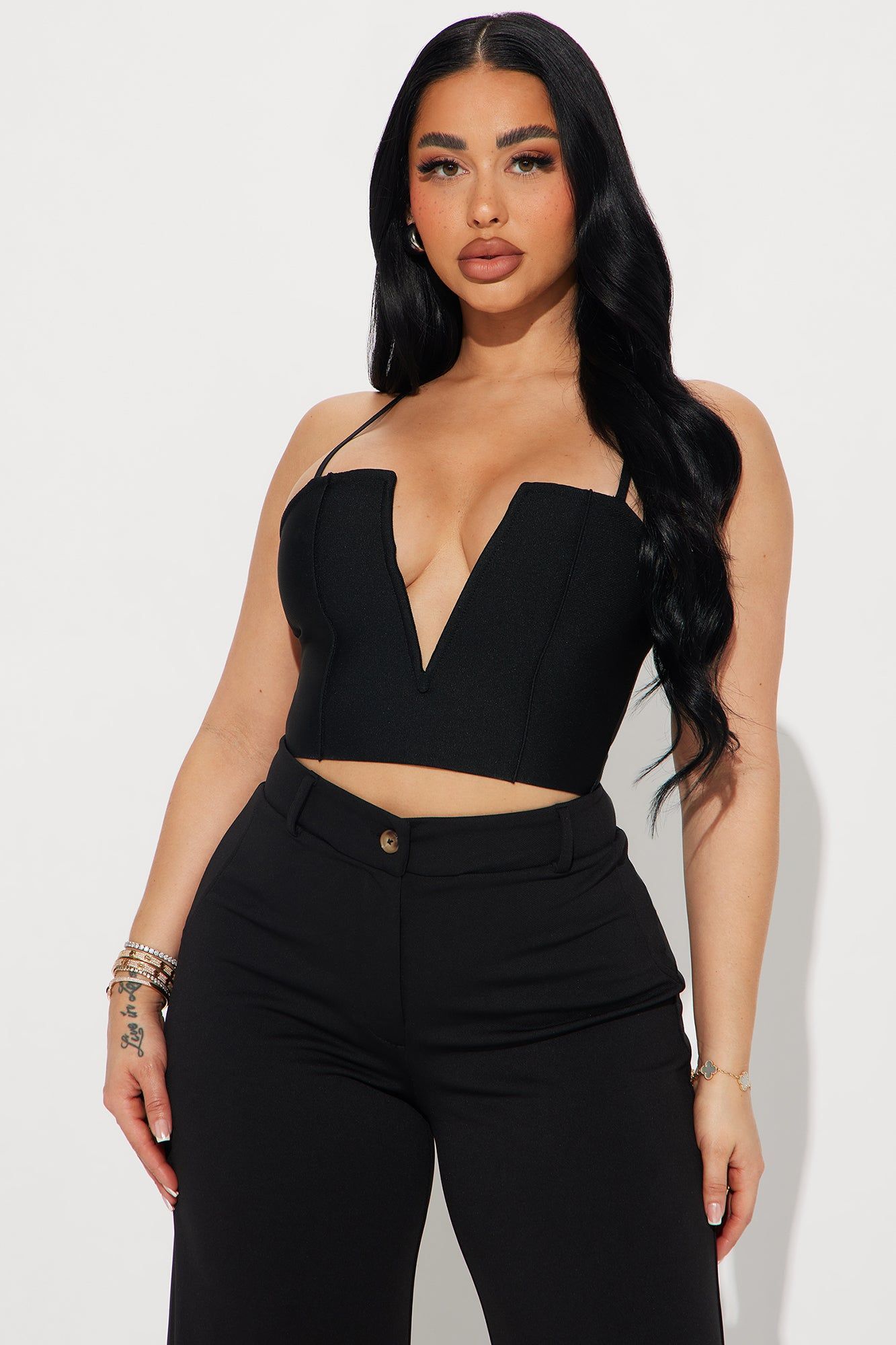 Forevermore Bandage Top - Black sold by Fashion Nova