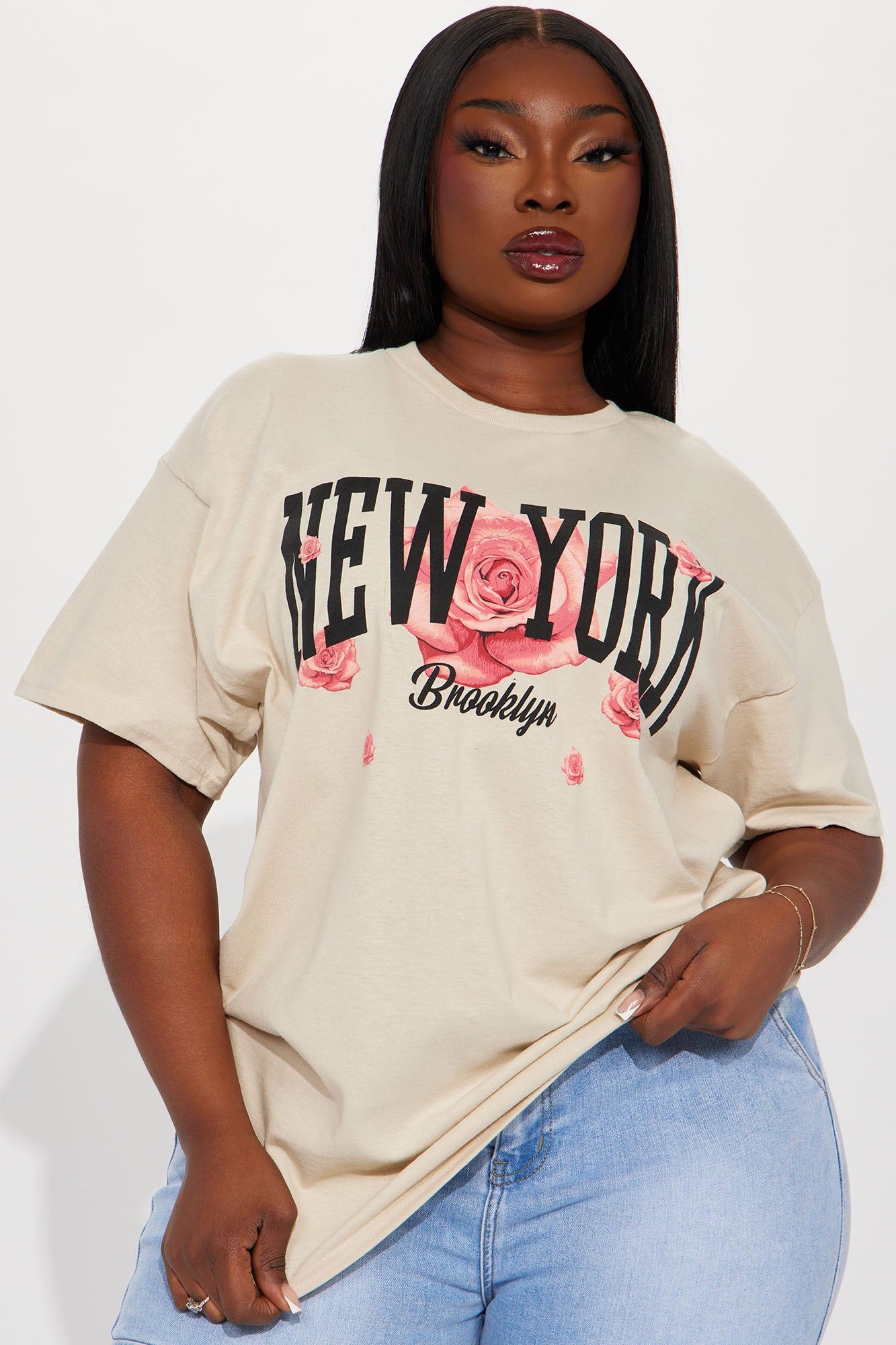 Living For New York Graphic Tee - Taupe sold by Fashion Nova product image thumbnail 4