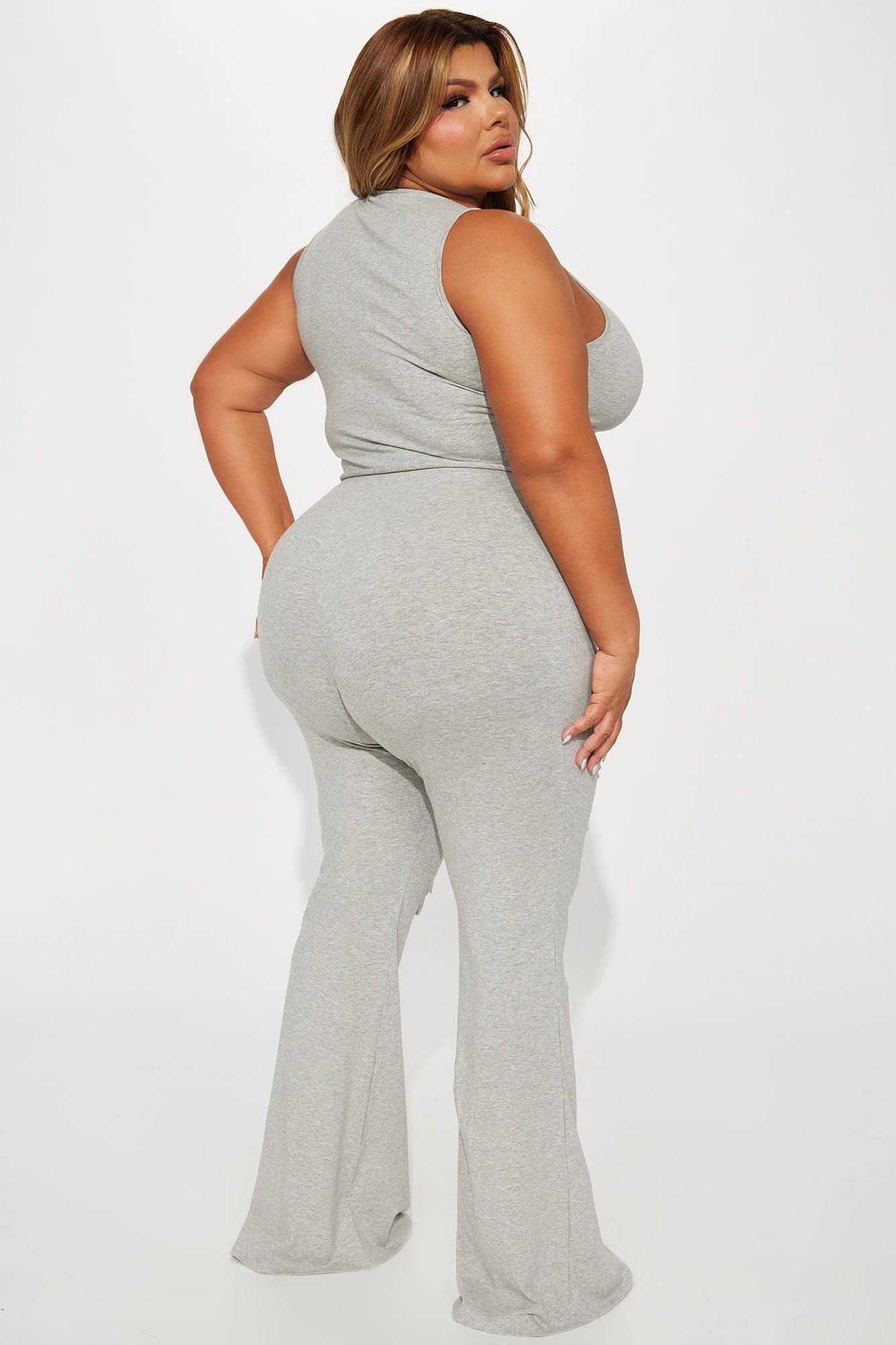 Your Direction Distressed Pant Set - Heather Grey sold by Fashion Nova product image thumbnail 6