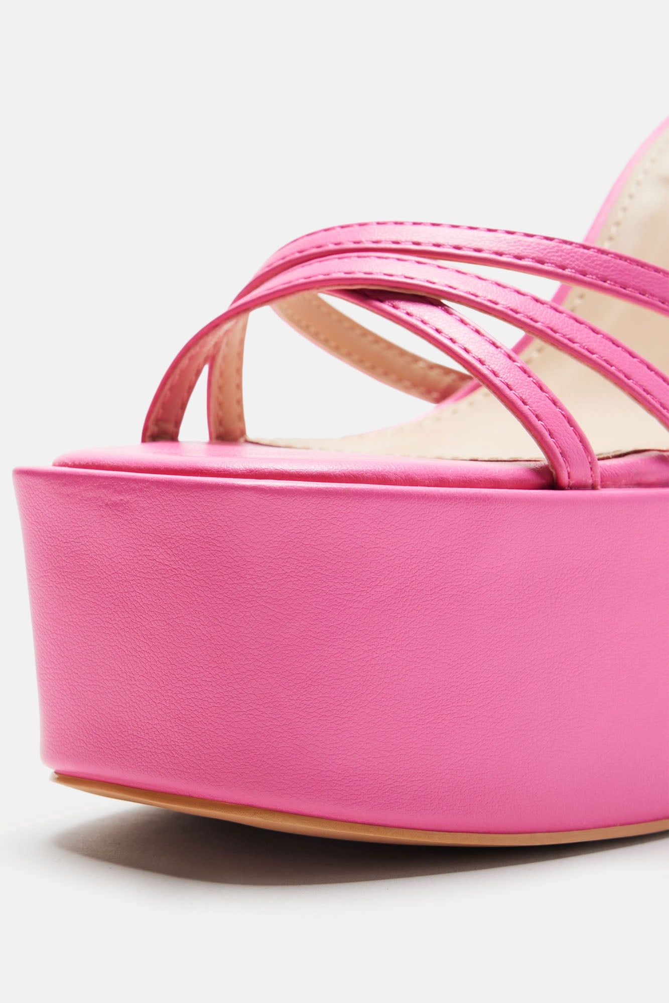 Freya Platform Block Heels - Fuchsia sold by Fashion Nova product image thumbnail 5