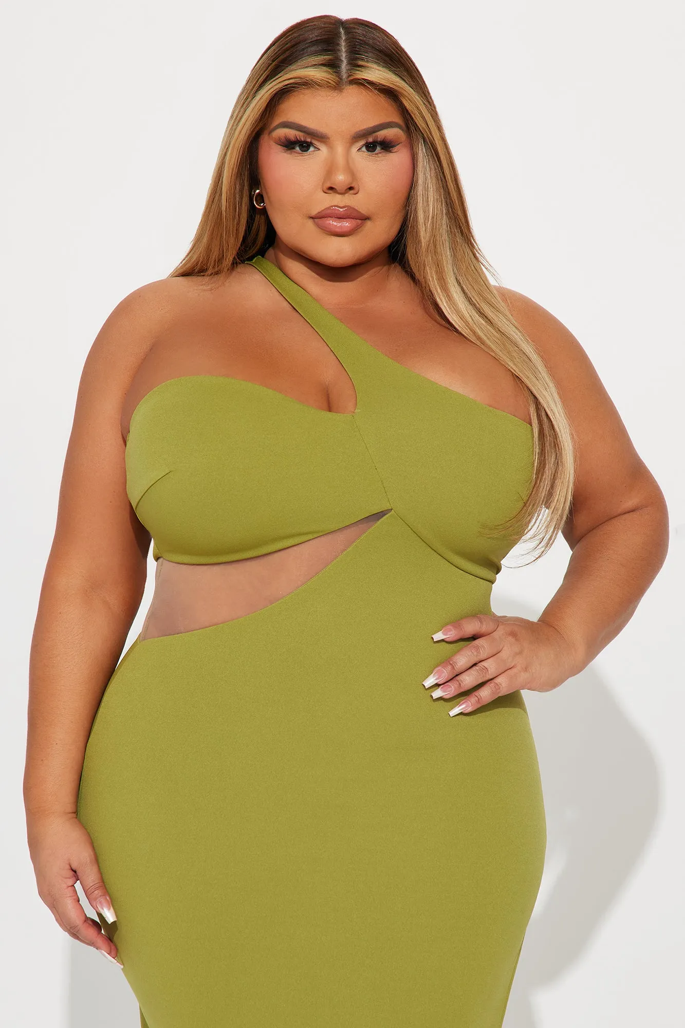 After Dinner Cocktail Maxi Dress - Chartreuse sold by Fashion Nova product image thumbnail 5