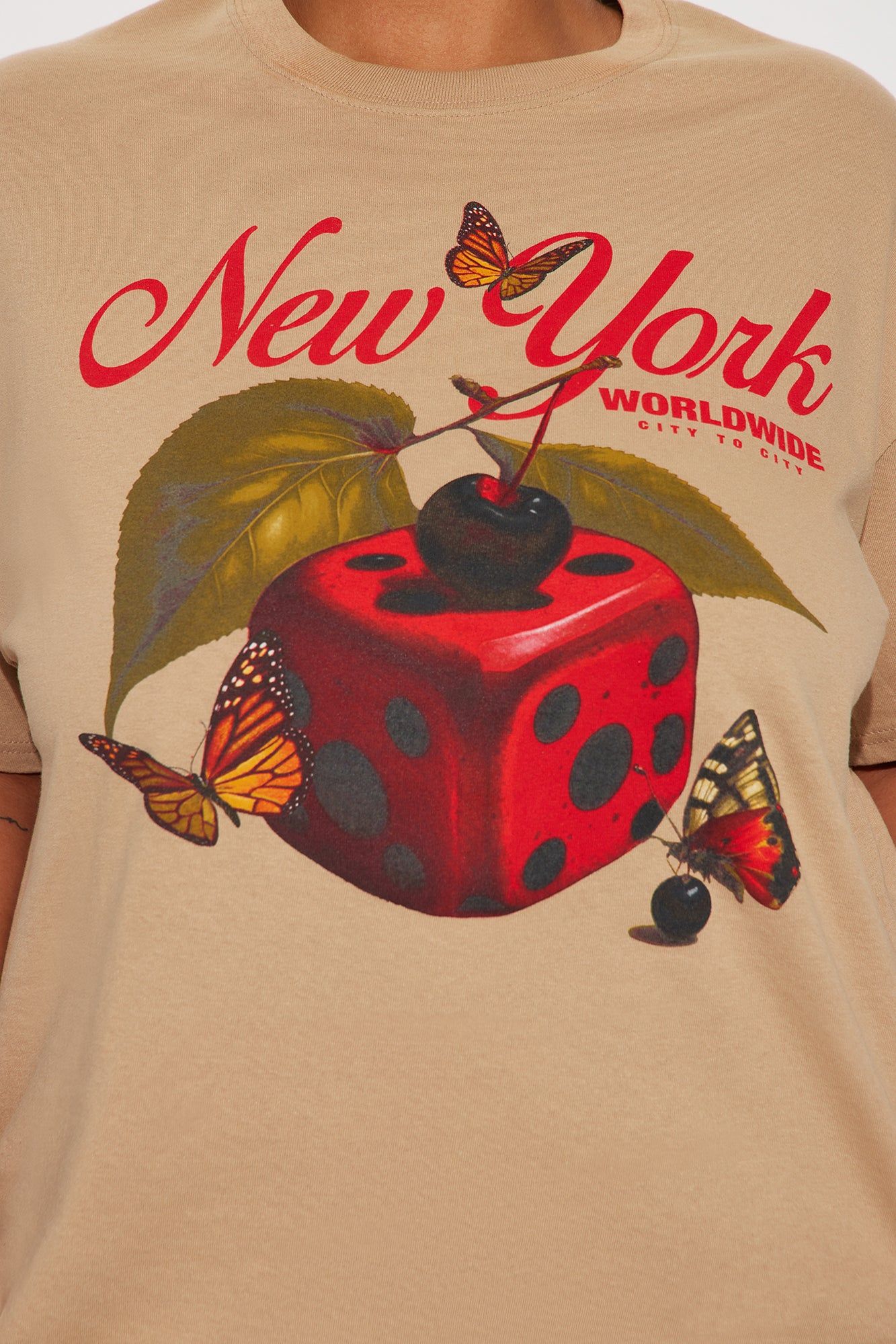 Meet Me In New York Graphic Tshirt - Taupe sold by Fashion Nova product image thumbnail 6