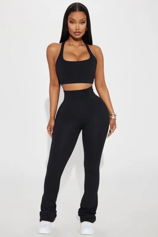 Slow Stretch Super Soft Active Yoga Pant - Black sold by Fashion Nova