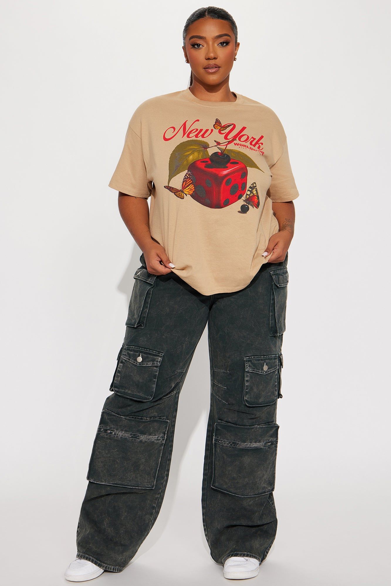 Meet Me In New York Graphic Tshirt - Taupe sold by Fashion Nova product image thumbnail 5