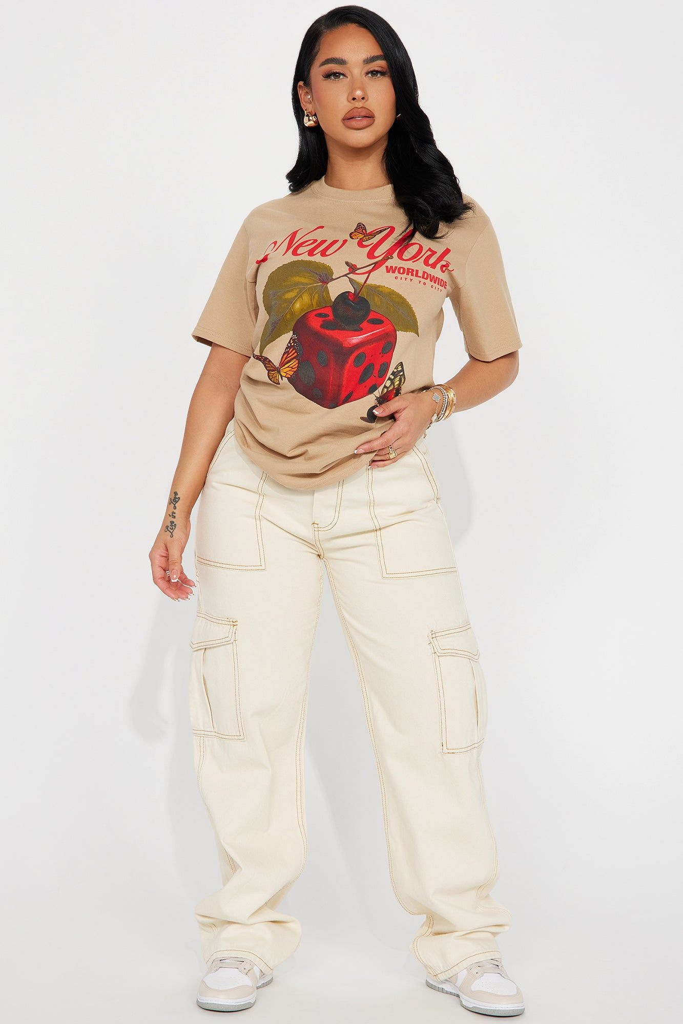 Meet Me In New York Graphic Tshirt - Taupe sold by Fashion Nova product image thumbnail 2