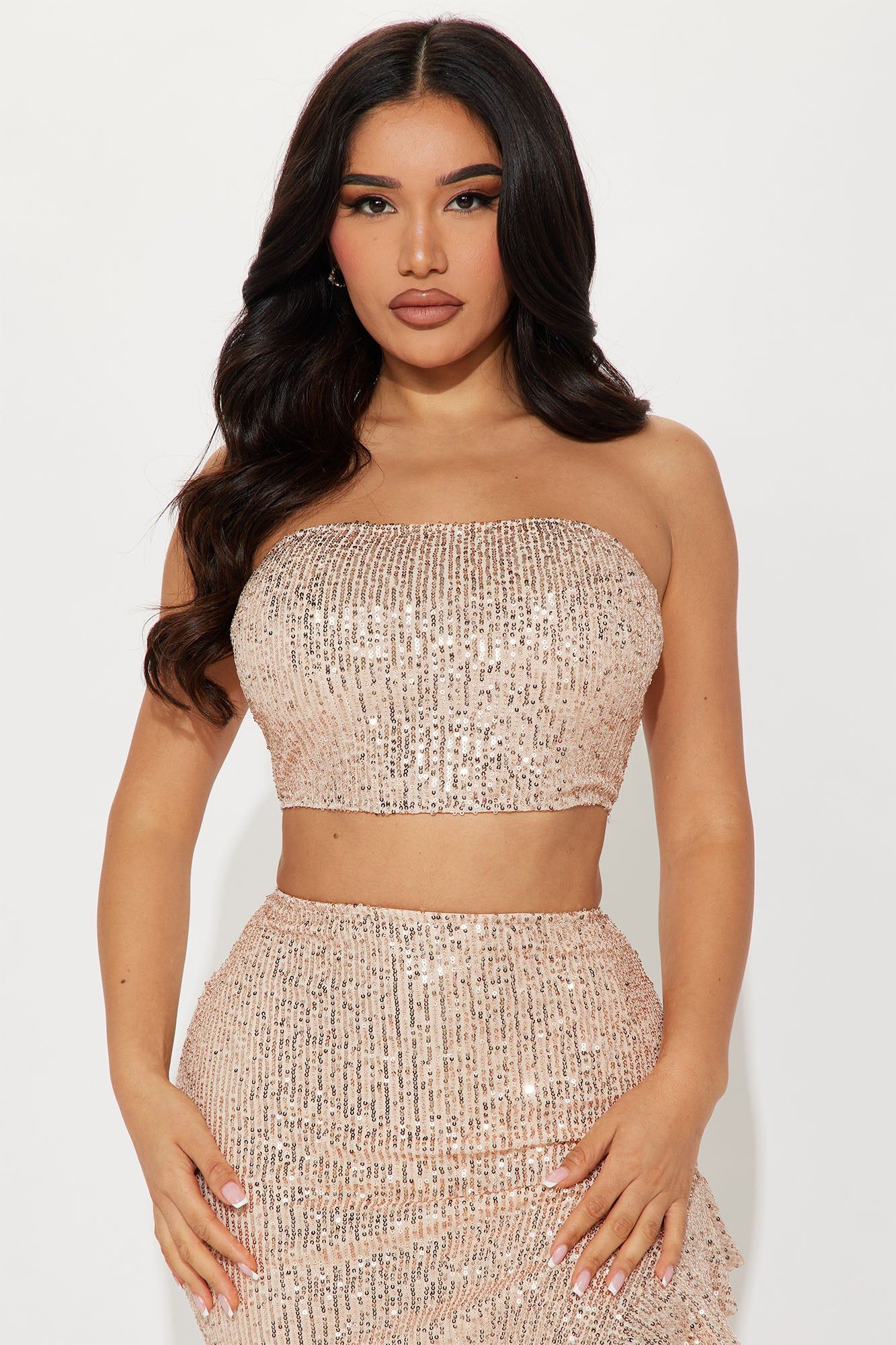 Save A Dance Sequin Skirt Set - Gold sold by Fashion Nova product image thumbnail 2