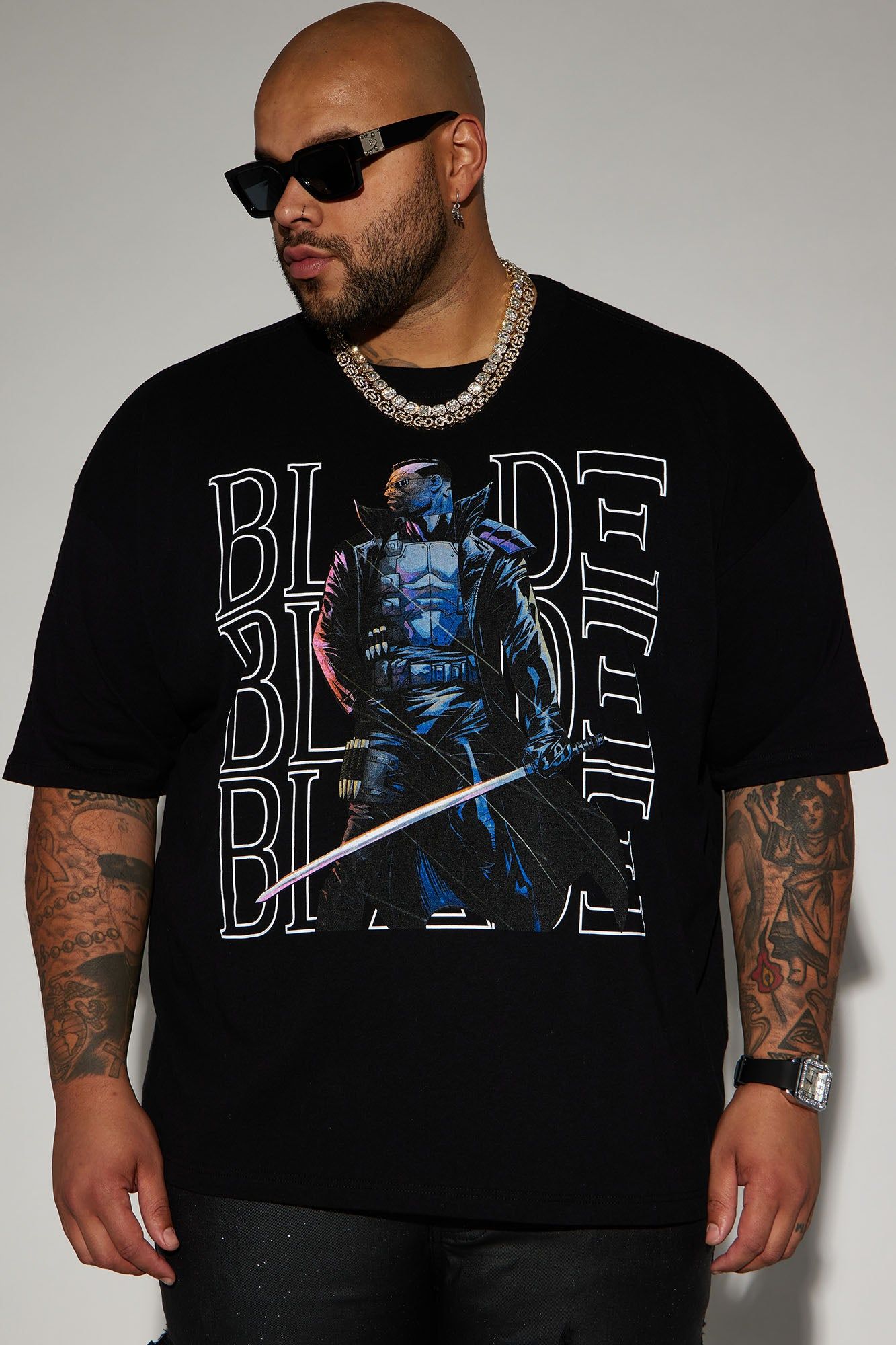 Blade For The Kill Boxy Short Sleeve Tee - Black sold by Fashion Nova product image thumbnail 3