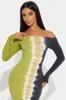 Different Phases Tie Dye Midi Dress - Green/combo sold by Fashion Nova