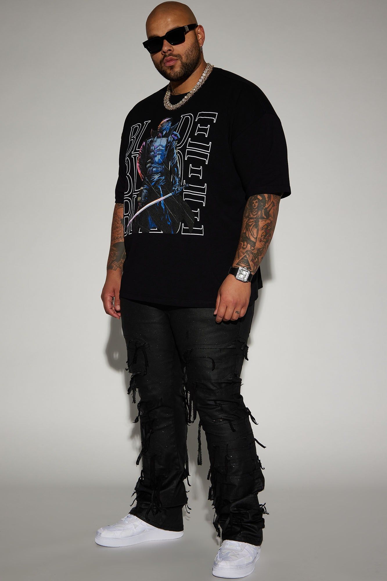 Blade For The Kill Boxy Short Sleeve Tee - Black sold by Fashion Nova product image thumbnail 5