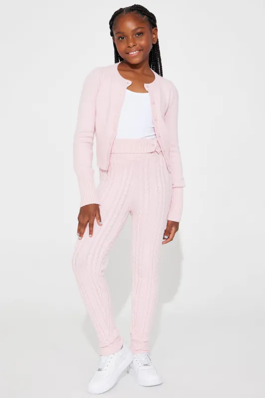 Mini Positive Energy Sweater Legging Set - Pink sold by Fashion Nova