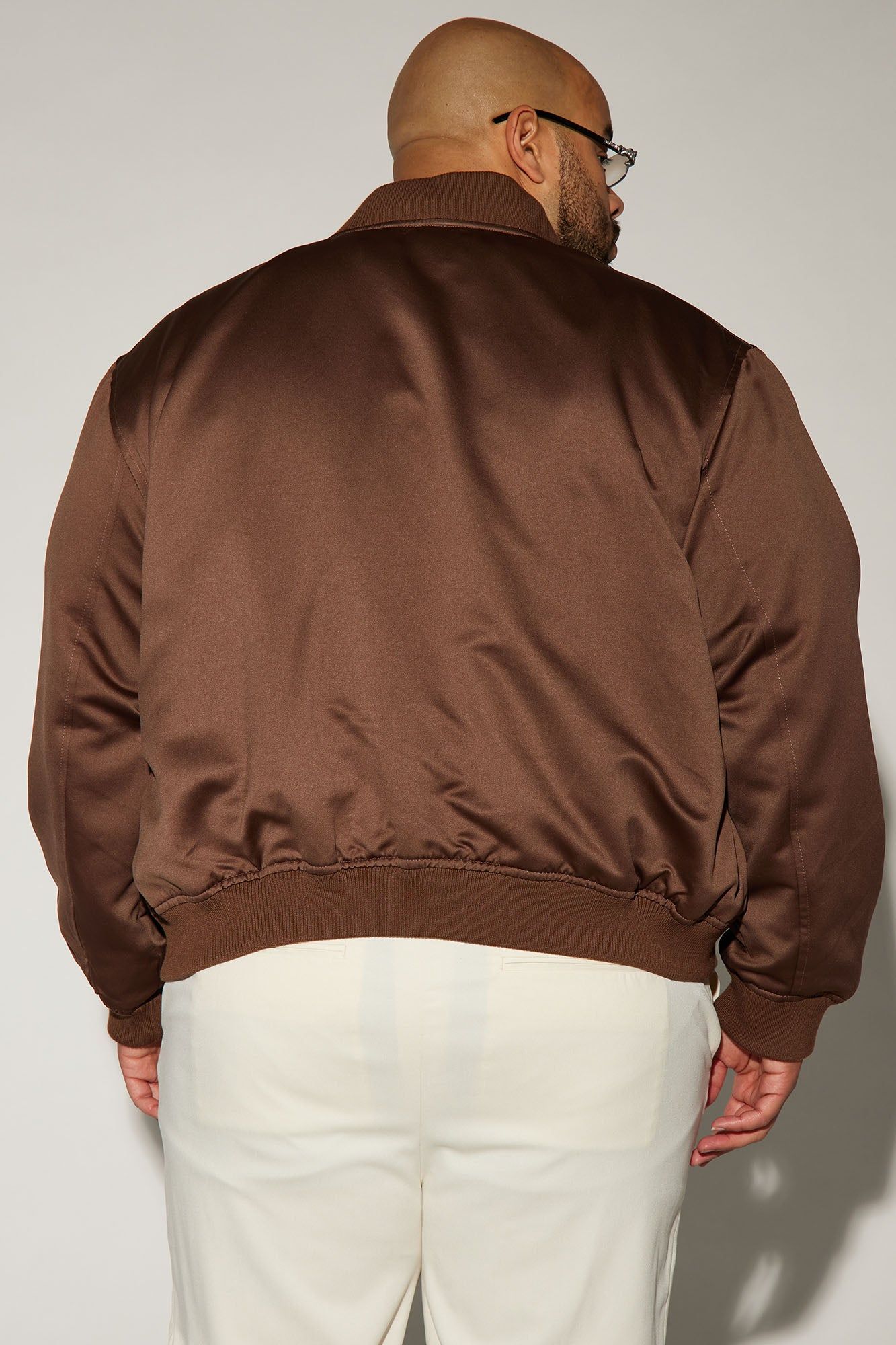 Ashton Essential Bomber Jacket - Brown sold by Fashion Nova product image thumbnail 6