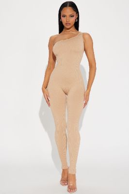 Sienna Seamless Jumpsuit - Nude sold by Fashion Nova