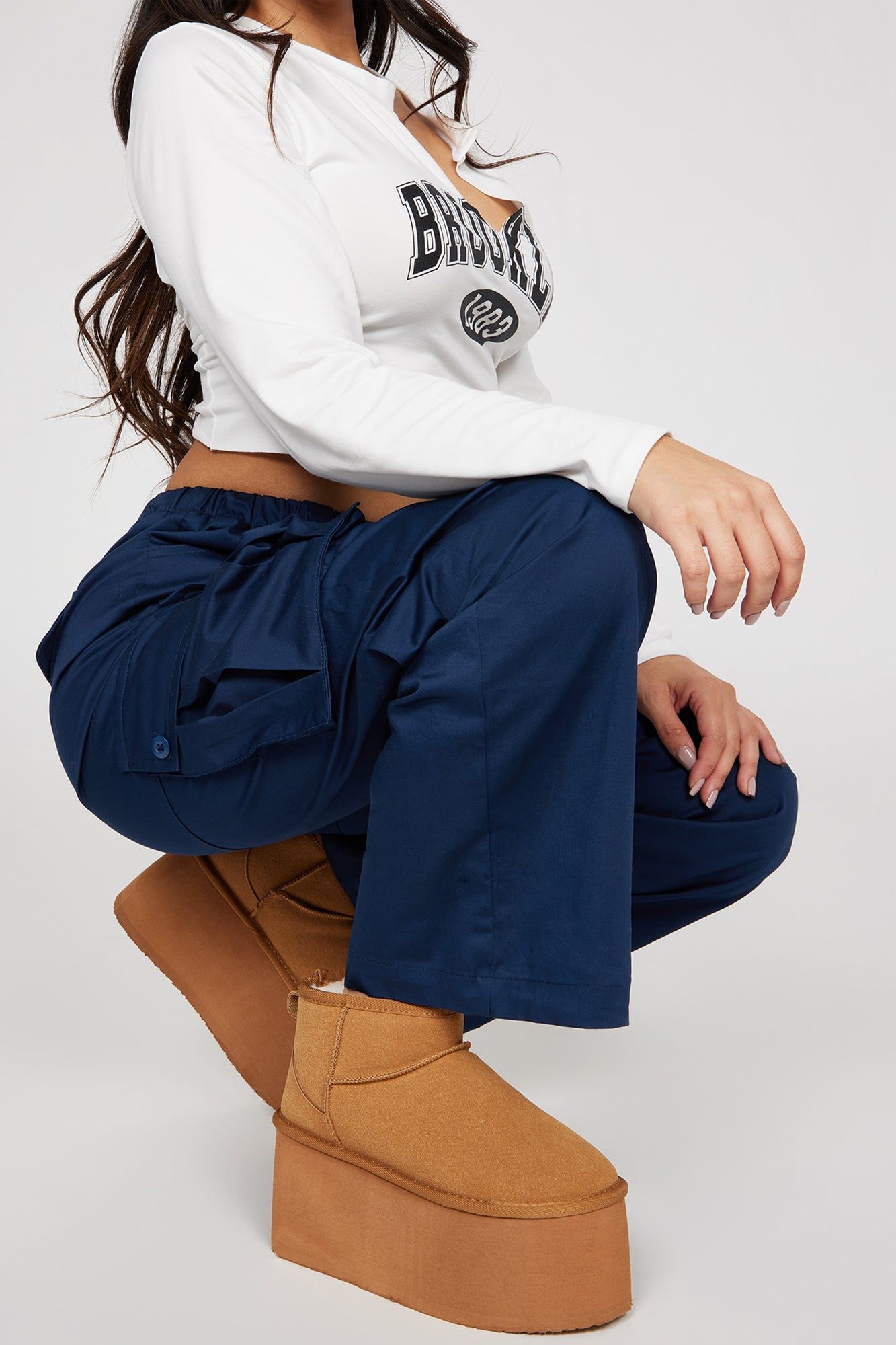 Chill Weekends Platform Booties - Chestnut sold by Fashion Nova