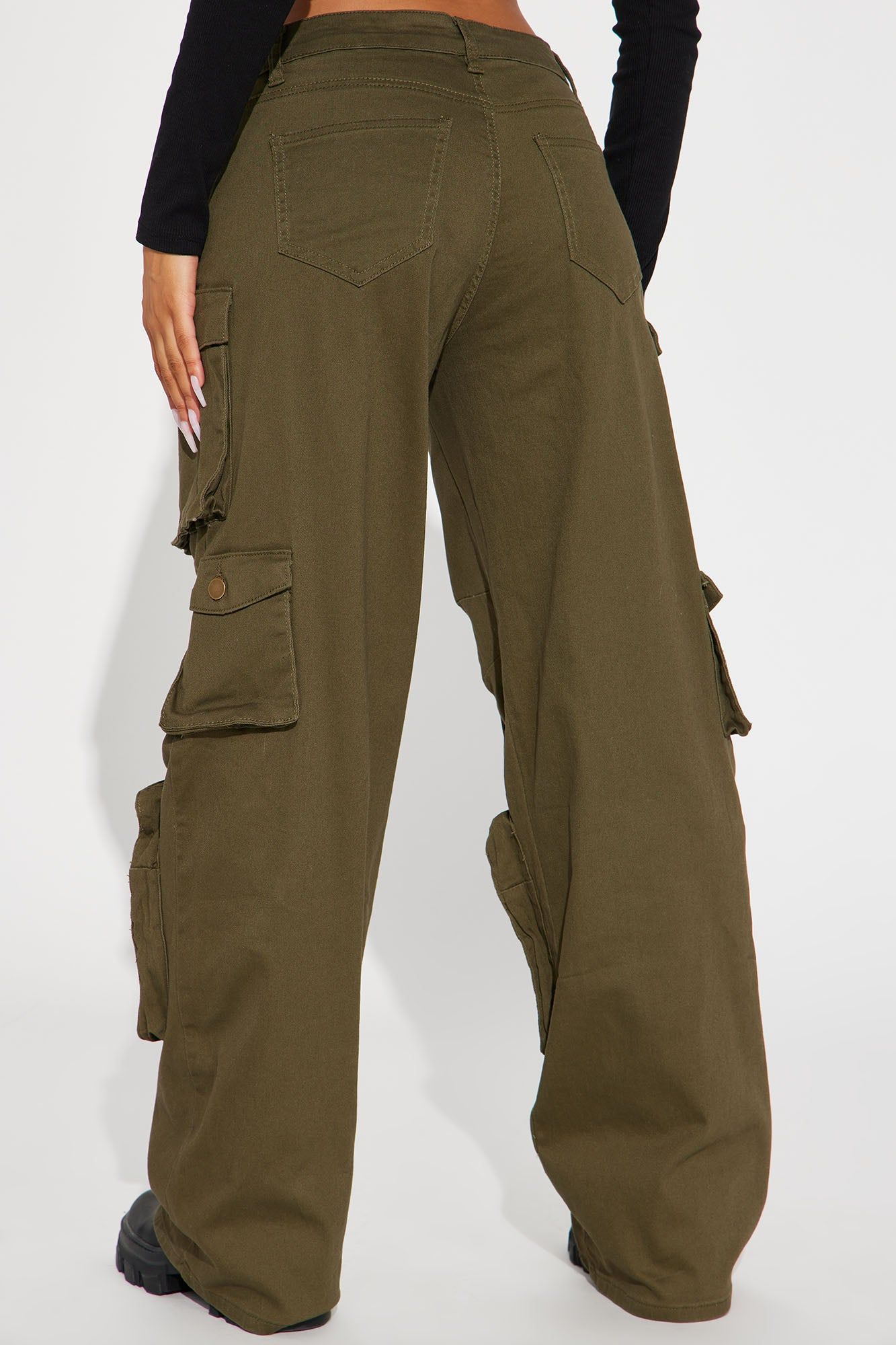 Take It Back Cargo Pant - Olive sold by Fashion Nova product image thumbnail 3