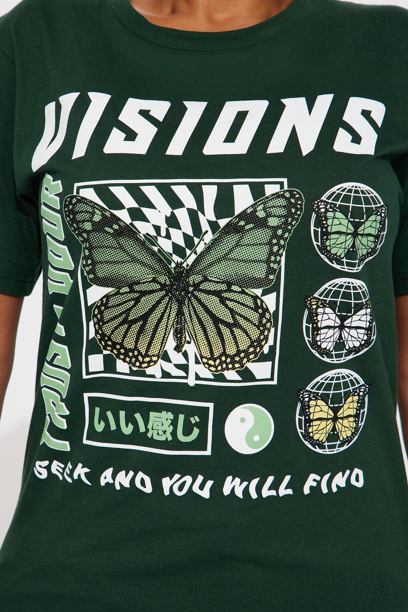 Visions Graphic Tee - Green sold by Fashion Nova product image thumbnail 3