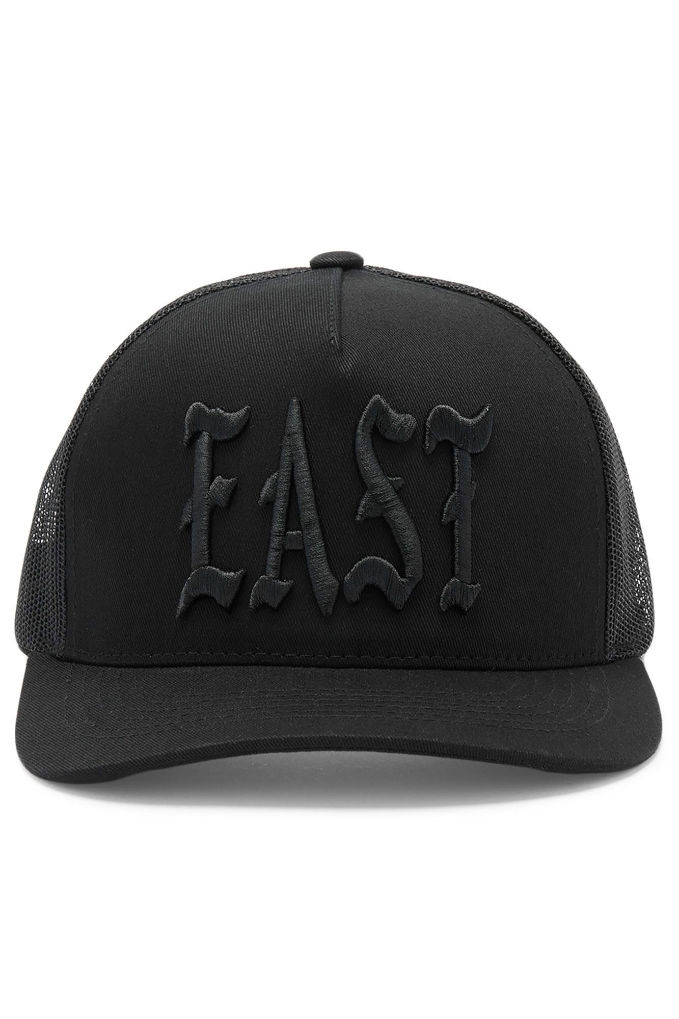 East Side Twill Trucker Hat - Black/Black sold by Fashion Nova product image thumbnail 2
