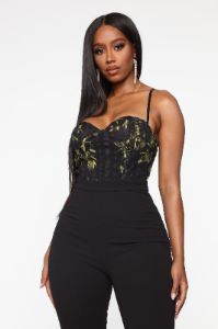 Up For Grabs Jumpsuit - Black sold by Fashion Nova