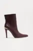 Reid Heeled Booties - Brown sold by Fashion Nova