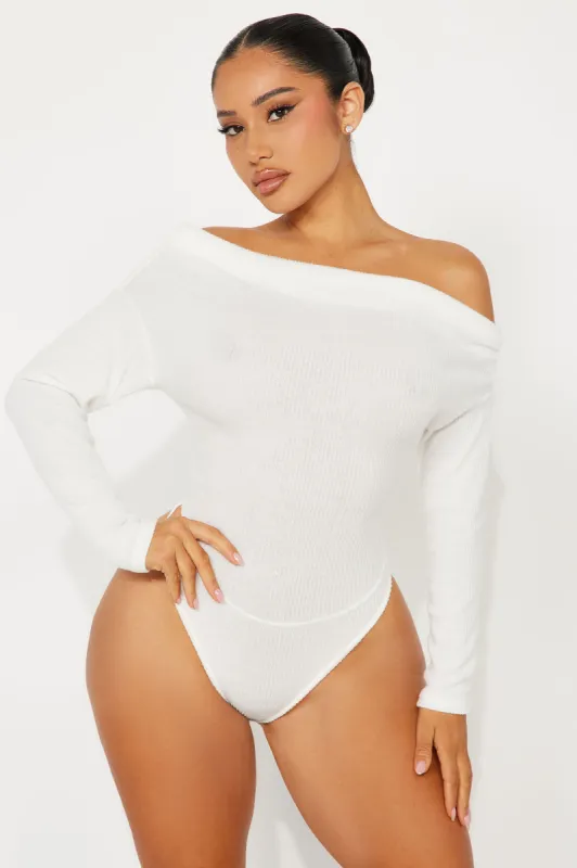 Lover Girl Sweater Bodysuit - Ivory sold by Fashion Nova