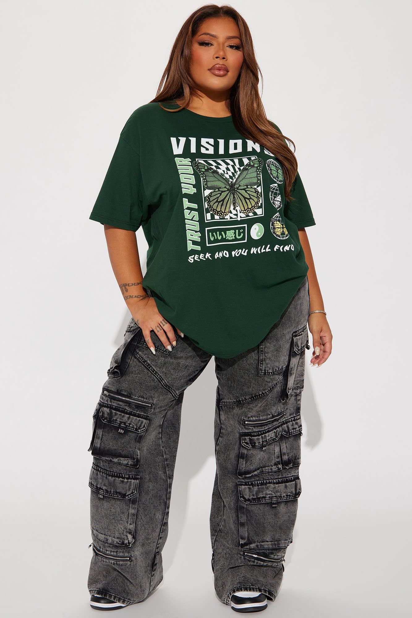 Visions Graphic Tee - Green sold by Fashion Nova product image thumbnail 5