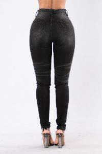 For The Win Moto Jeans - Black sold by Fashion Nova