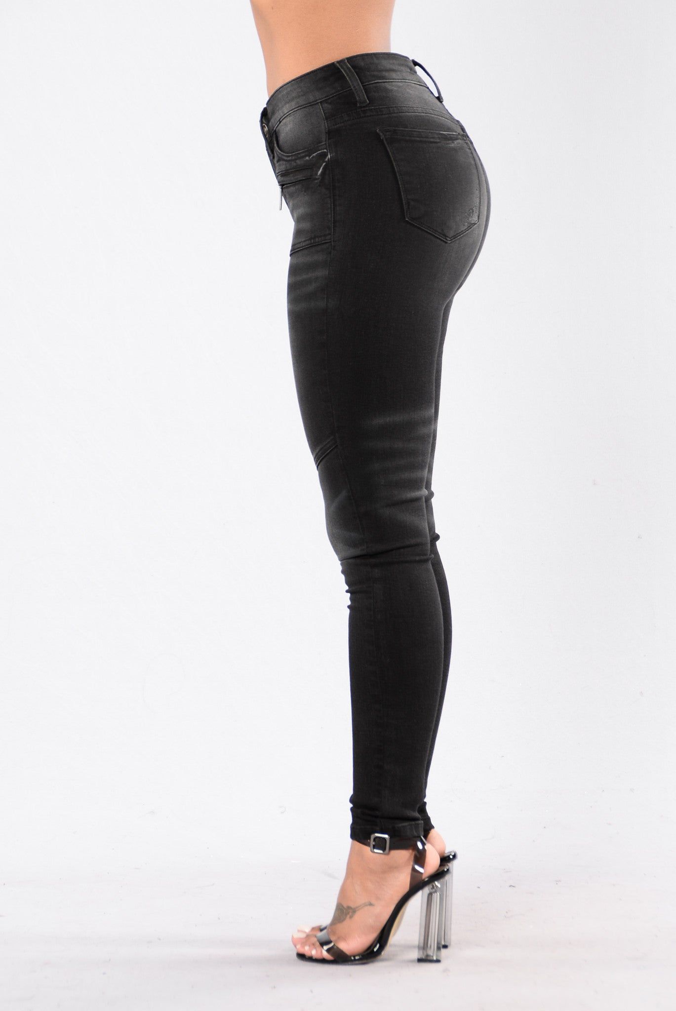 For The Win Moto Jeans - Black sold by Fashion Nova product image thumbnail 4