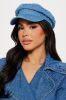 All About The Drama Cabbie Hat  - Medium Wash sold by Fashion Nova