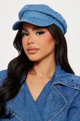 All About The Drama Cabbie Hat  - Medium Wash sold by Fashion Nova