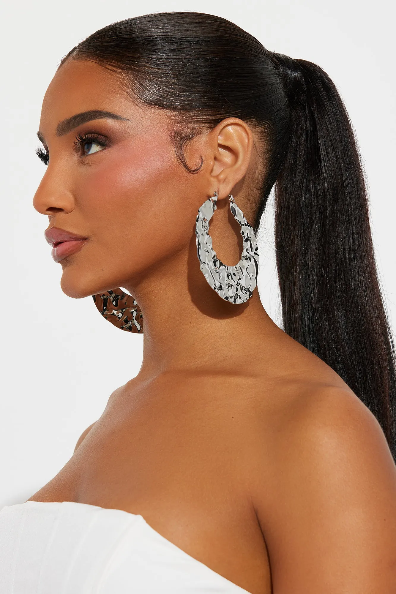 Mimosa By My Side Earrings - Silver sold by Fashion Nova product image thumbnail 2