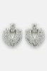 Classy Hearts Drop Earrings - Silver sold by Fashion Nova