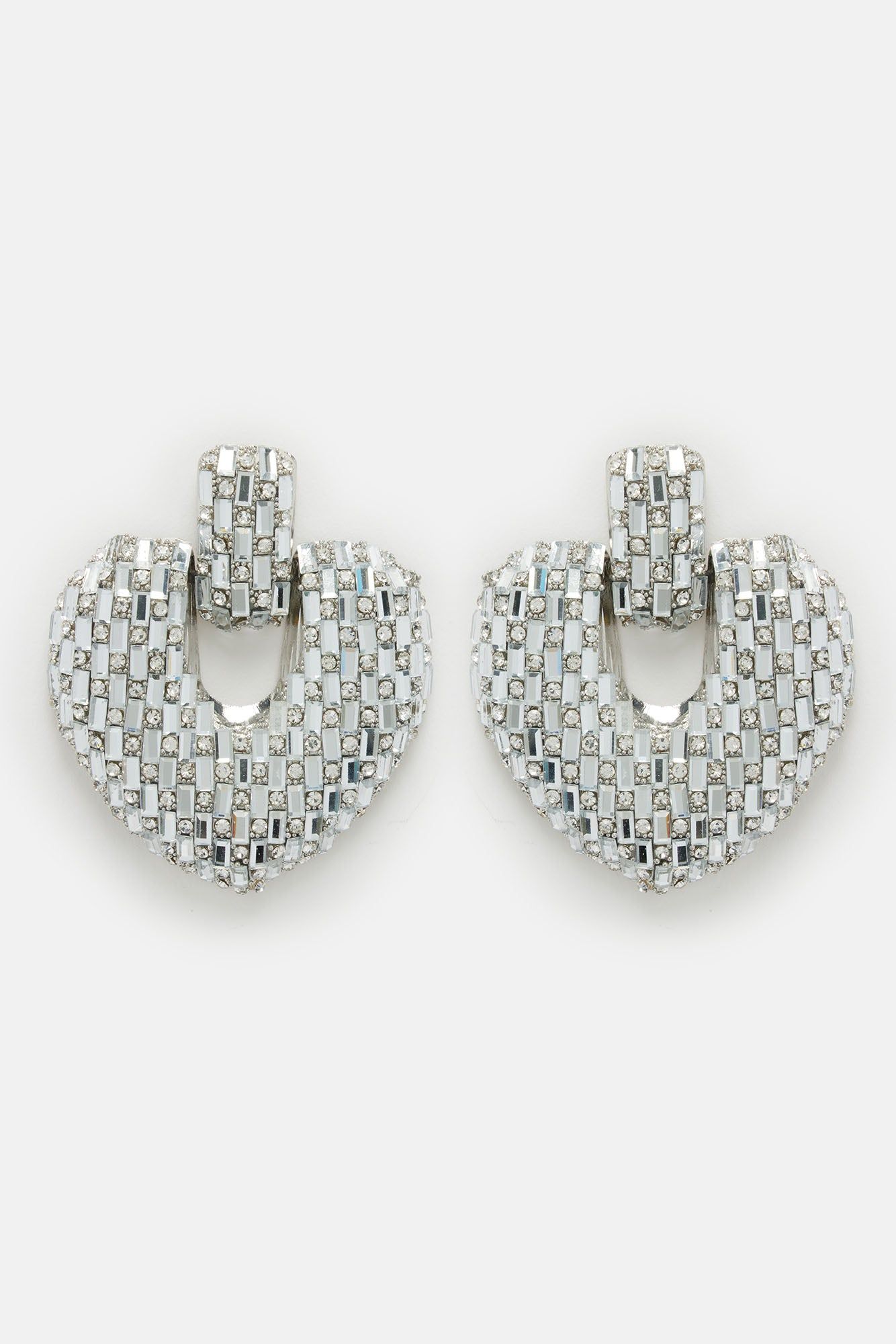 Classy Hearts Drop Earrings - Silver sold by Fashion Nova product image thumbnail 2